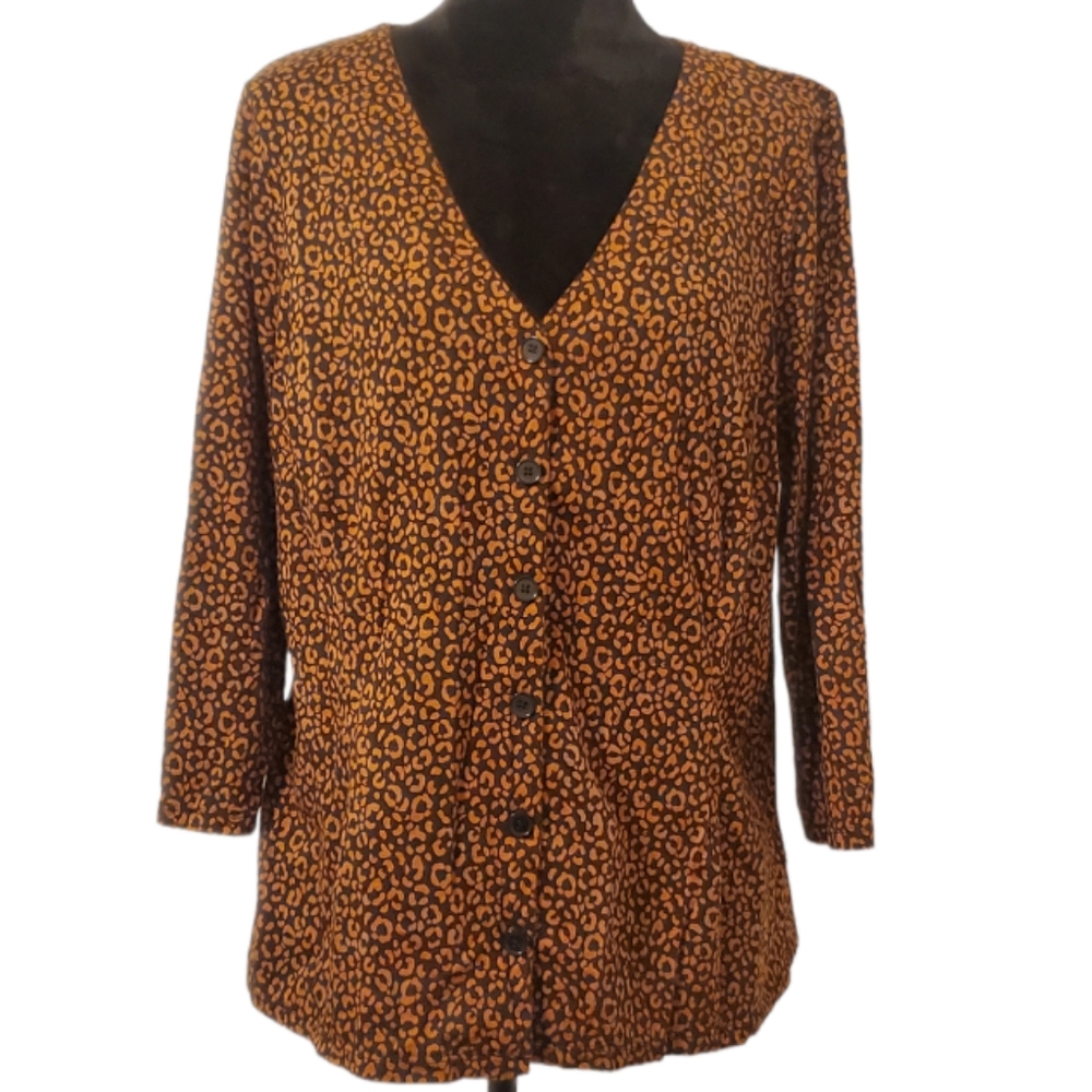 Boden women's size 18 cardigan animal print